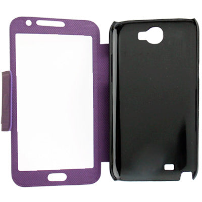 Spherical Texture Ultrathin Magnetic Horizontal Flip Full Housing Protector Leather Case with Holder for Galaxy Note II / N7100