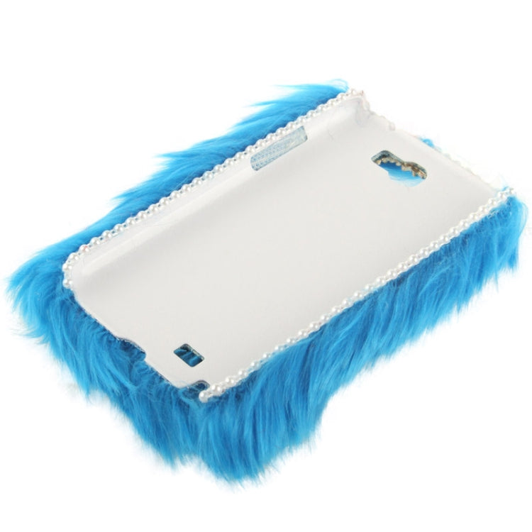 Diamond Encrusted Winter Warm Fur Plastic Case for Galaxy Note II / N7100