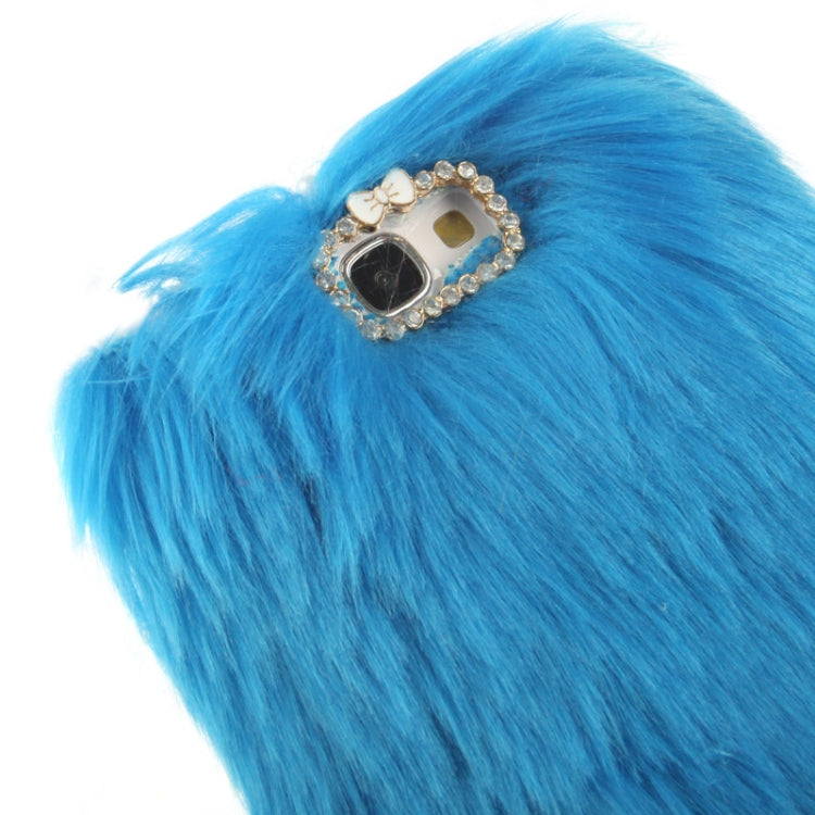 Diamond Encrusted Winter Warm Fur Plastic Case for Galaxy Note II / N7100