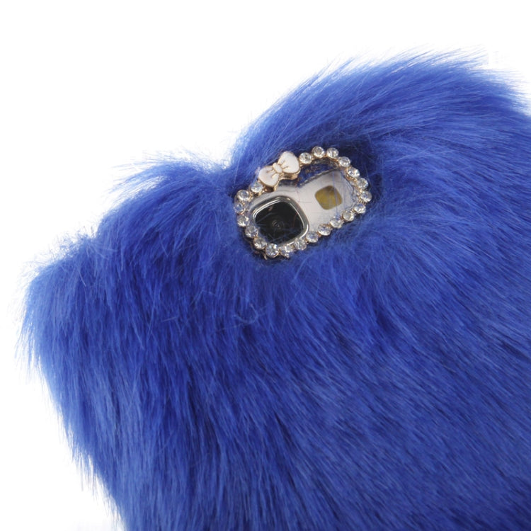 Diamond Encrusted Winter Warm Fur Plastic Case for Galaxy Note II / N7100