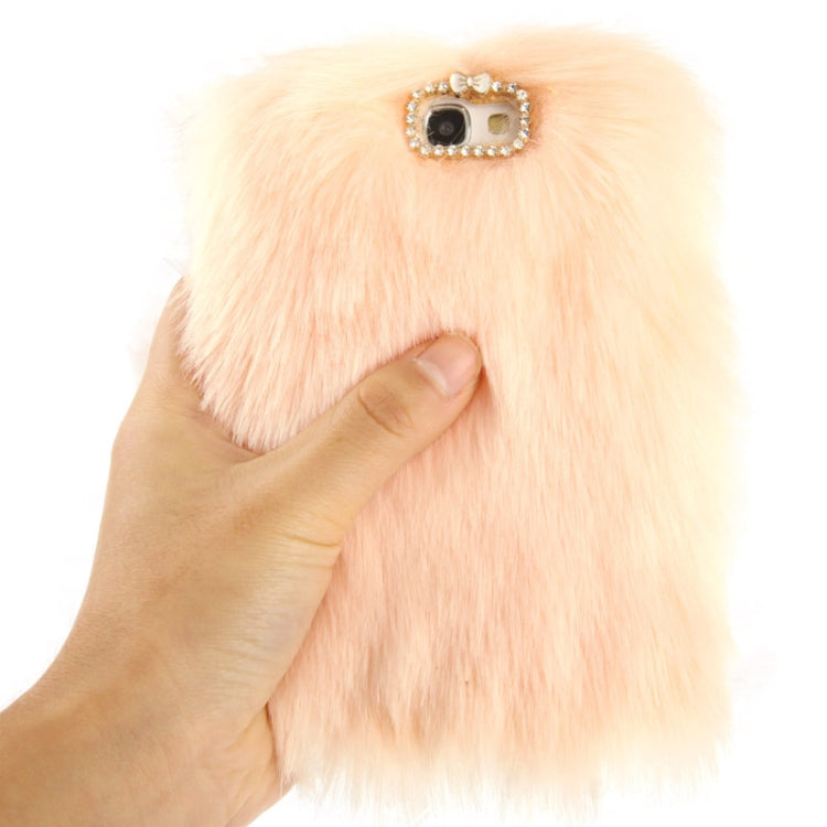Diamond Encrusted Winter Warm Fur Plastic Case for Galaxy Note II / N7100