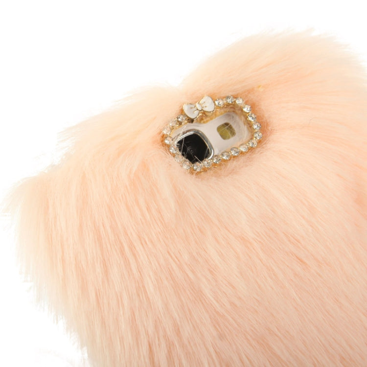 Diamond Encrusted Winter Warm Fur Plastic Case for Galaxy Note II / N7100