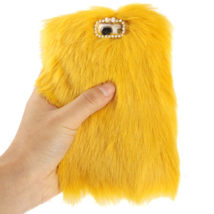 Diamond Encrusted Winter Warm Fur Plastic Case for Galaxy Note II / N7100
