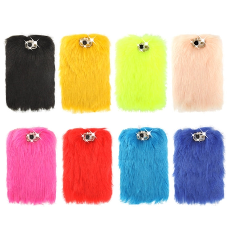 Diamond Encrusted Winter Warm Fur Plastic Case for Galaxy Note II / N7100