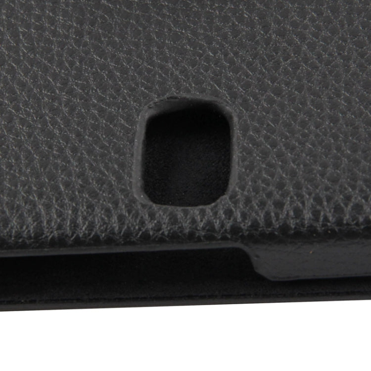 360 Degree Rotatable Litchi Texture Leather Case with 3-angle Viewing Holder for Galaxy Note