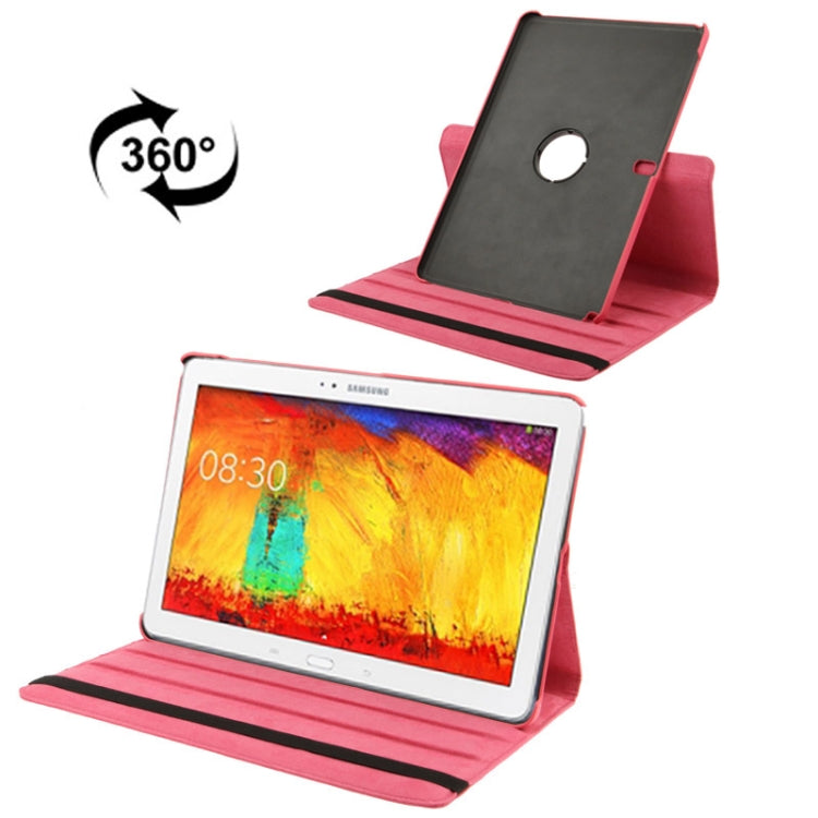 360 Degree Rotatable Litchi Texture Leather Case with 3-angle Viewing Holder for Galaxy Note