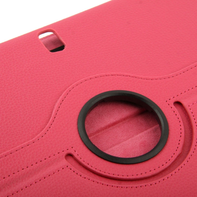 360 Degree Rotatable Litchi Texture Leather Case with 3-angle Viewing Holder for Galaxy Note