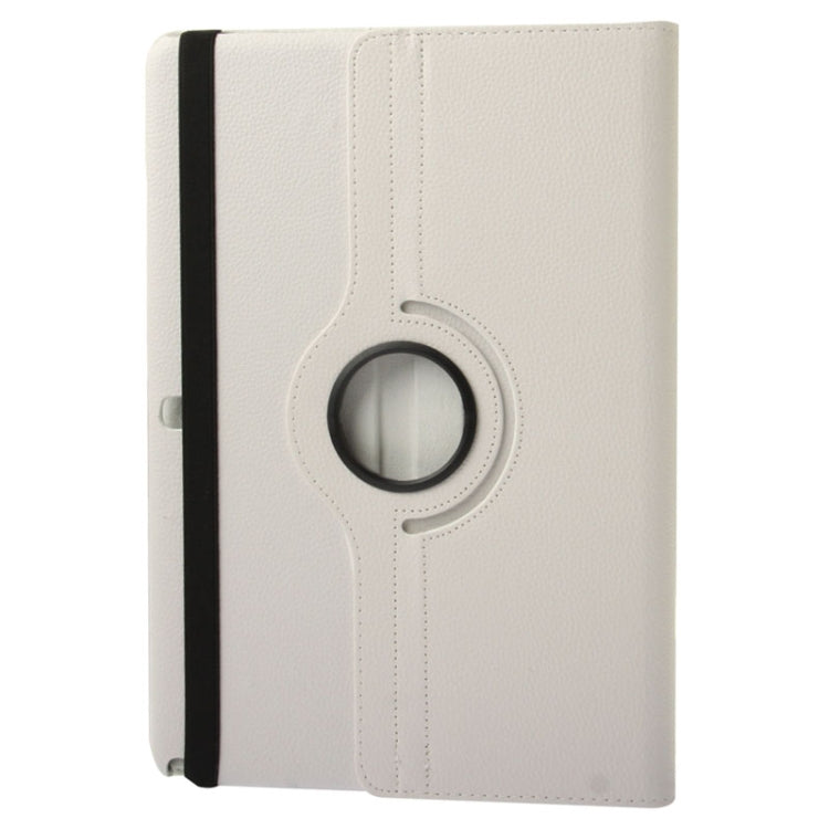 360 Degree Rotatable Litchi Texture Leather Case with 3-angle Viewing Holder for Galaxy Note