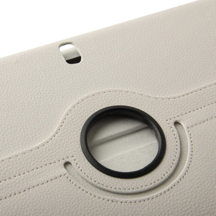 360 Degree Rotatable Litchi Texture Leather Case with 3-angle Viewing Holder for Galaxy Note