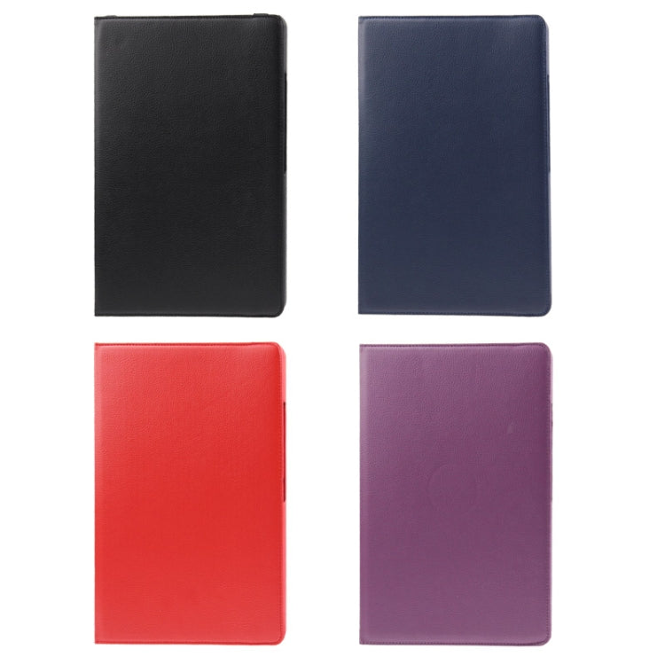 360 Degree Rotatable Litchi Texture Leather Case with 3-angle Viewing Holder for Galaxy Note