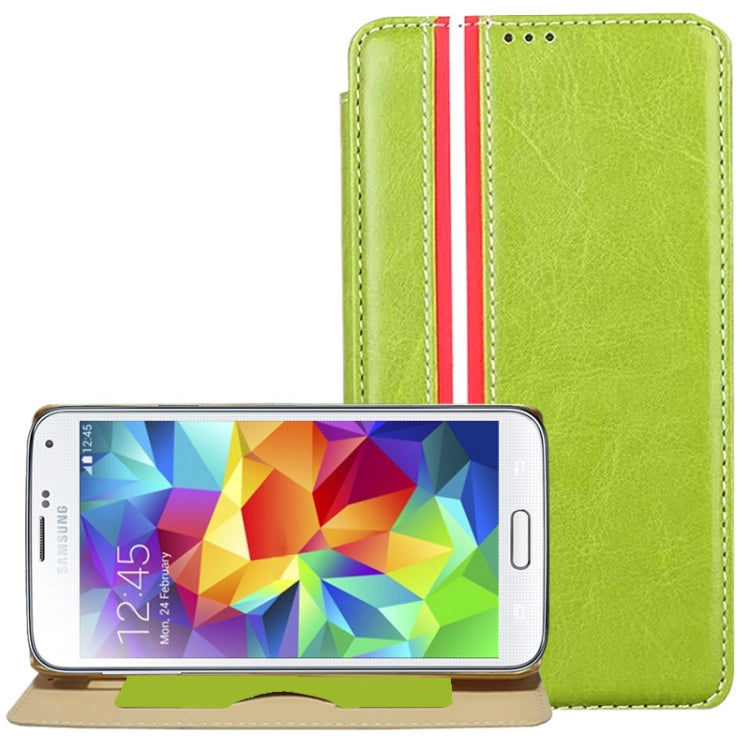 Crazy Horse Texture Flip Leather Case with Card Slot & Holder for Galaxy S5 / G900