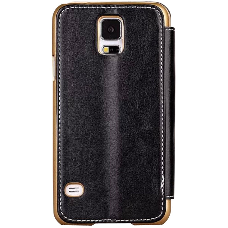 Crazy Horse Texture Flip Leather Case with Card Slot & Holder for Galaxy S5 / G900