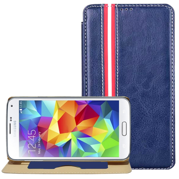 Crazy Horse Texture Flip Leather Case with Card Slot & Holder for Galaxy S5 / G900