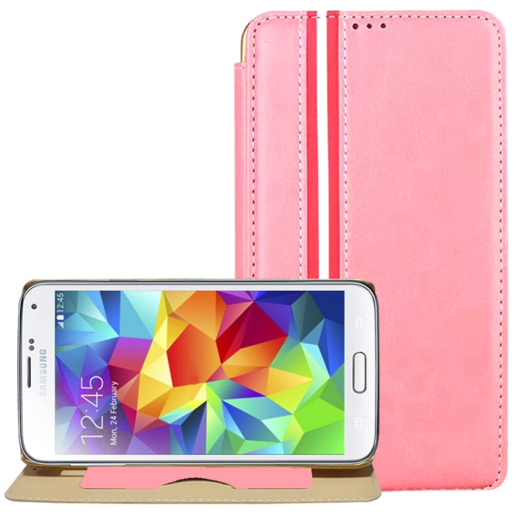 Crazy Horse Texture Flip Leather Case with Card Slot & Holder for Galaxy S5 / G900