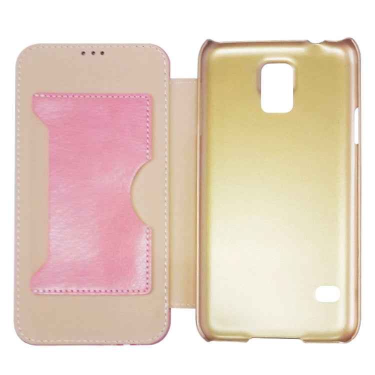 Crazy Horse Texture Flip Leather Case with Card Slot & Holder for Galaxy S5 / G900