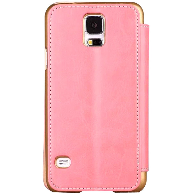 Crazy Horse Texture Flip Leather Case with Card Slot & Holder for Galaxy S5 / G900