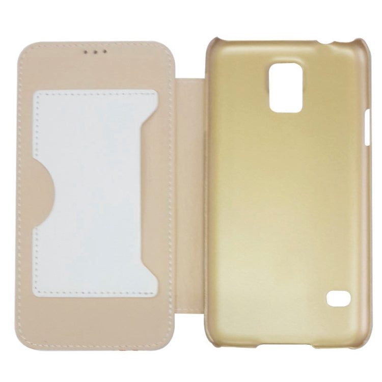 Crazy Horse Texture Flip Leather Case with Card Slot & Holder for Galaxy S5 / G900