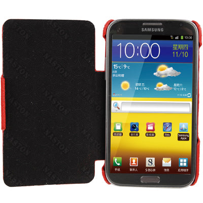 Litchi Texture Top-grain Leather Case  for Galaxy Note i9220