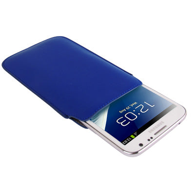 Pure Color Leather Case Pocket Pouch Sleeve Bag with Pull Tab for Galaxy S IV / Note II / N7100