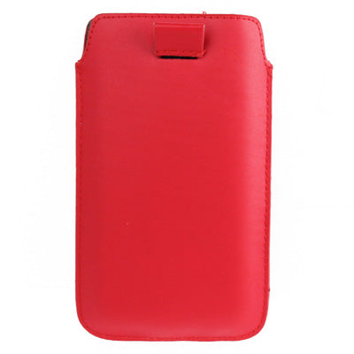 Pure Color Leather Case Pocket Pouch Sleeve Bag with Pull Tab for Galaxy S IV / Note II / N7100