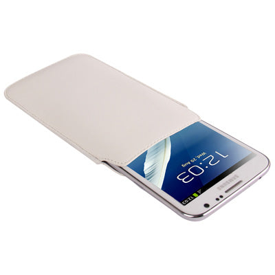Pure Color Leather Case Pocket Pouch Sleeve Bag with Pull Tab for Galaxy S IV / Note II / N7100