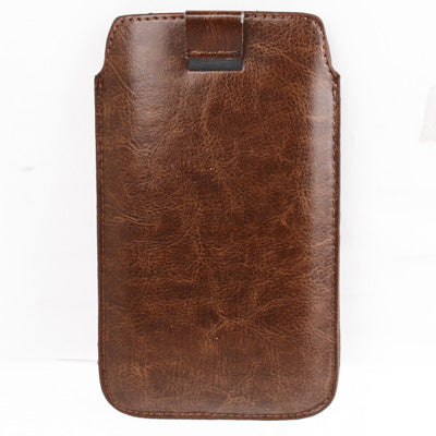 Pure Color Leather Case Pocket Pouch Sleeve Bag with Pull Tab for Galaxy S IV / Note II / N7100