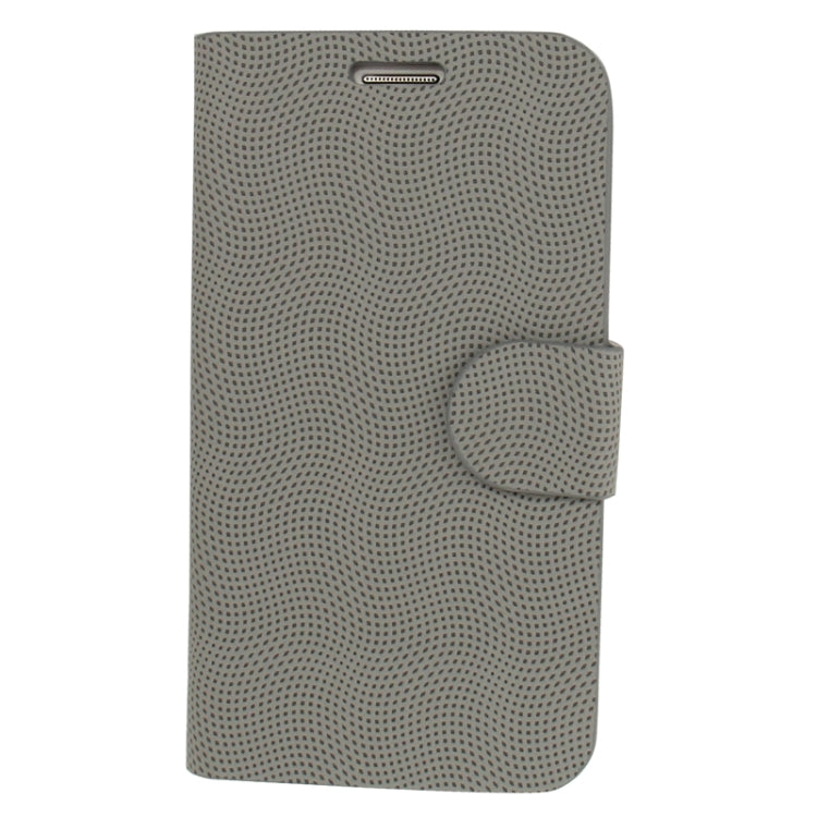 Mesh Pattern Horizontal Flip Leather Case with Holder for Galaxy Note II / N7100