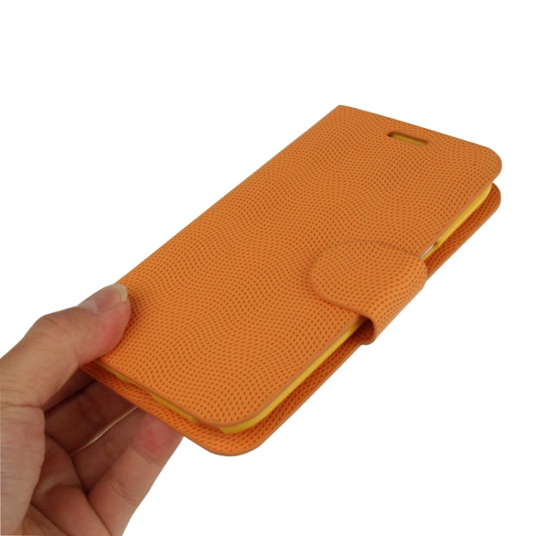 Mesh Pattern Horizontal Flip Leather Case with Holder for Galaxy Note II / N7100