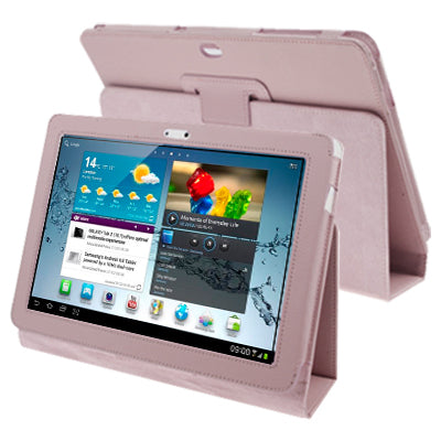 Litchi Texture Leather Case with Holder for Galaxy Tab 2 (10.1) / P5100,