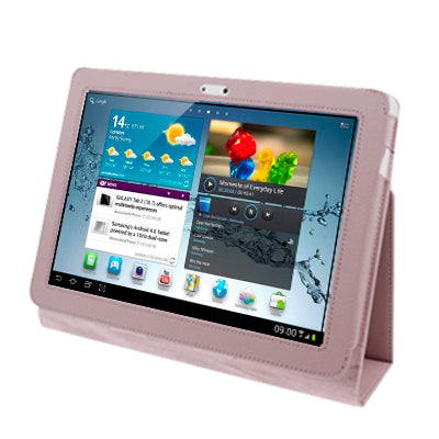 Litchi Texture Leather Case with Holder for Galaxy Tab 2 (10.1) / P5100,