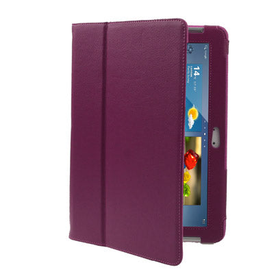 Litchi Texture Leather Case with Holder for Galaxy Tab 2 (10.1) / P5100,