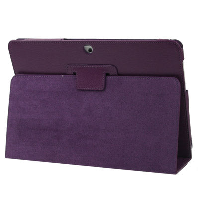 Litchi Texture Leather Case with Holder for Galaxy Tab 2 (10.1) / P5100,