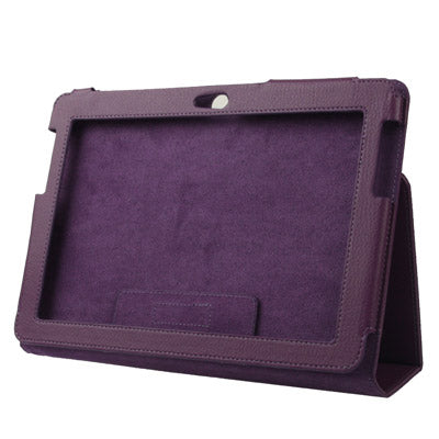 Litchi Texture Leather Case with Holder for Galaxy Tab 2 (10.1) / P5100,