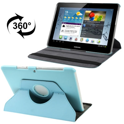 360 Degree Rotatable Litchi Texture Leather Case with Holder for Galaxy Tab 2 (10.1) / P5100,