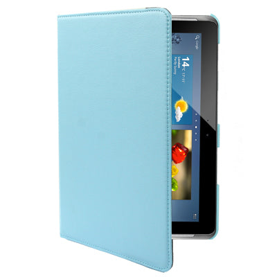 360 Degree Rotatable Litchi Texture Leather Case with Holder for Galaxy Tab 2 (10.1) / P5100,