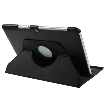 360 Degree Rotatable Litchi Texture Leather Case with Holder for Galaxy Tab 2 (10.1) / P5100,