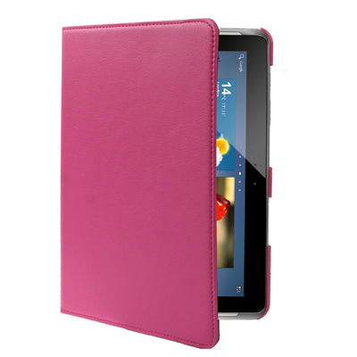 360 Degree Rotatable Litchi Texture Leather Case with Holder for Galaxy Tab 2 (10.1) / P5100,