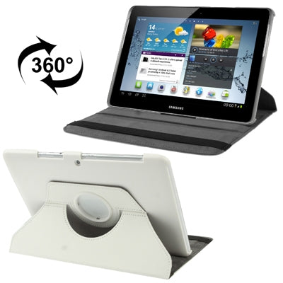 360 Degree Rotatable Litchi Texture Leather Case with Holder for Galaxy Tab 2 (10.1) / P5100,