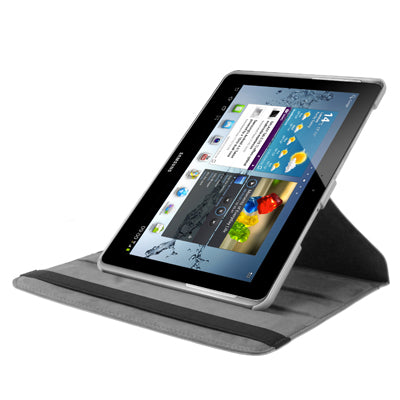 360 Degree Rotatable Litchi Texture Leather Case with Holder for Galaxy Tab 2 (10.1) / P5100,