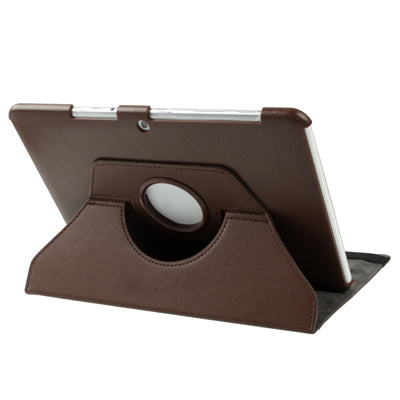 360 Degree Rotatable Litchi Texture Leather Case with Holder for Galaxy Tab 2 (10.1) / P5100,