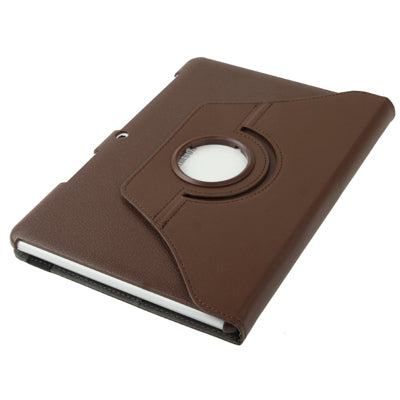 360 Degree Rotatable Litchi Texture Leather Case with Holder for Galaxy Tab 2 (10.1) / P5100,
