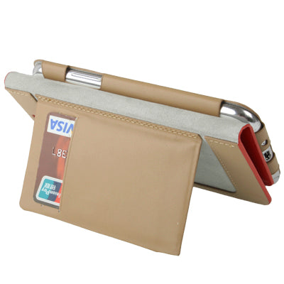 Lichi Texture High Quality Genuine Leather Case with Credit Card Slots & Holder for Galaxy Note II / N7100