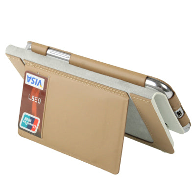 Lichi Texture High Quality Genuine Leather Case with Credit Card Slots & Holder for Galaxy Note II / N7100