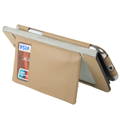 Lichi Texture High Quality Genuine Leather Case with Credit Card Slots & Holder for Galaxy Note II / N7100