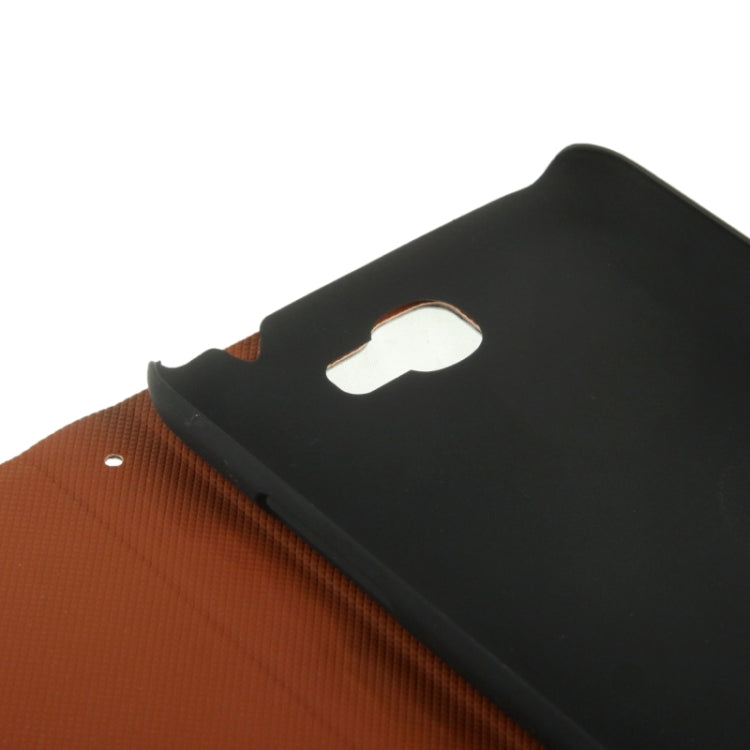 Crazy Horse Texture Flip Leather Case with Credit Card Slot / Hollow Holder / Sleep / Wake-up Function for Galaxy Note II / N7100