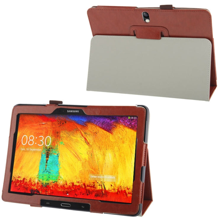 Crazy Horse Texture Leather Case with Holder for Galaxy Note 10.1 / P600 (2014 Edition),
