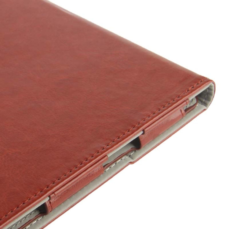 Crazy Horse Texture Leather Case with Holder for Galaxy Note 10.1 / P600 (2014 Edition),