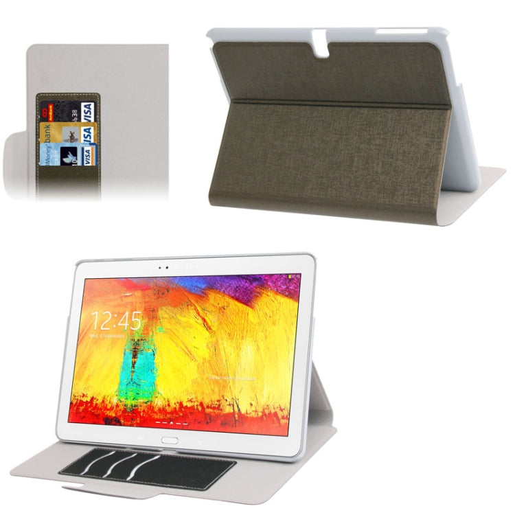 Oracle Texture Leather Case with Holder for Galaxy Note 10.1 / P600 (2014 Edition)