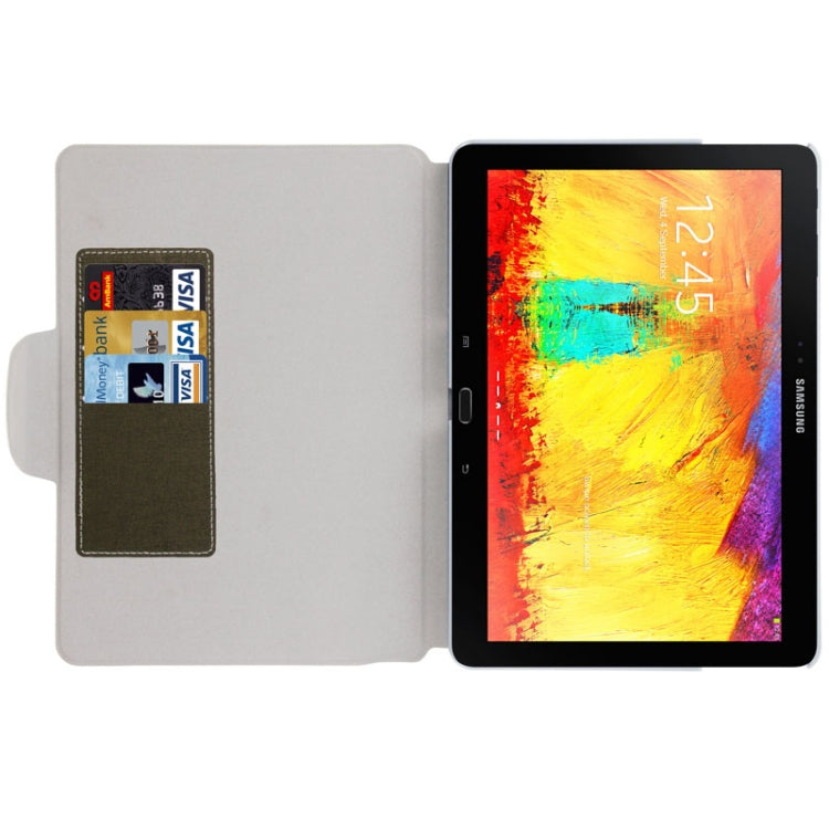 Oracle Texture Leather Case with Holder for Galaxy Note 10.1 / P600 (2014 Edition)