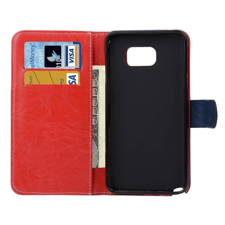 Smile Pattern Horizontal Flip Leather Case with Card Slots & Wallet & Holder for Galaxy Note 5